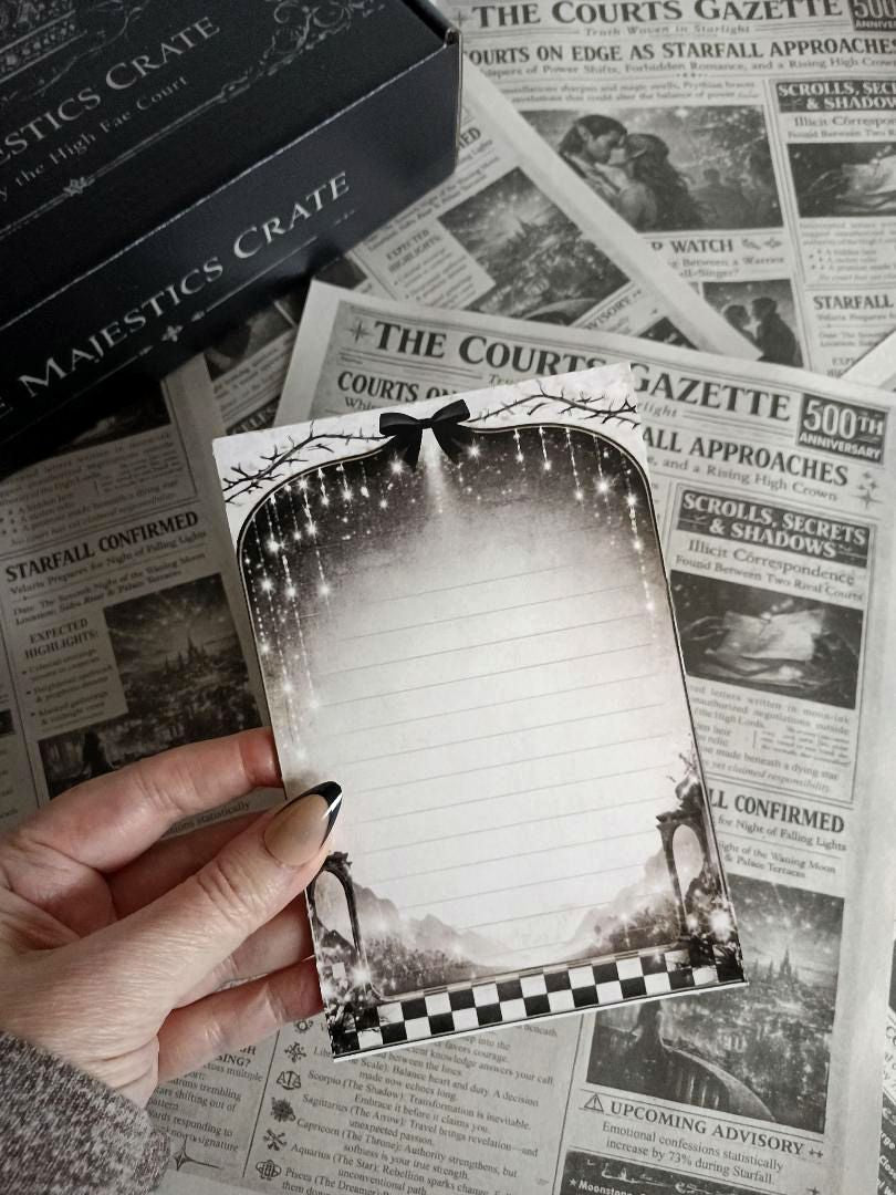 Starflare Notepad Inspired by Velaris Starfall 4" x 6"