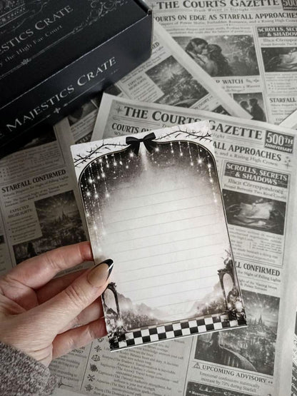 Starflare Notepad Inspired by Velaris Starfall 4" x 6"