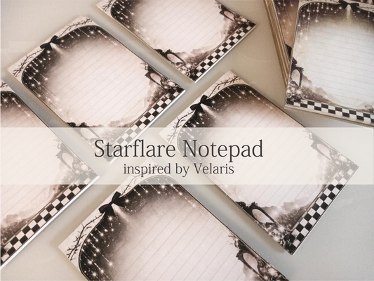 Starflare Notepad Inspired by Velaris Starfall 4" x 6"